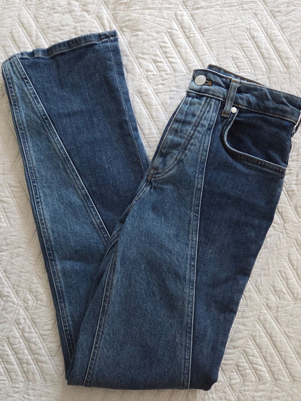 Anthropologie Pilcro Two-Tone Straight Leg Jeans